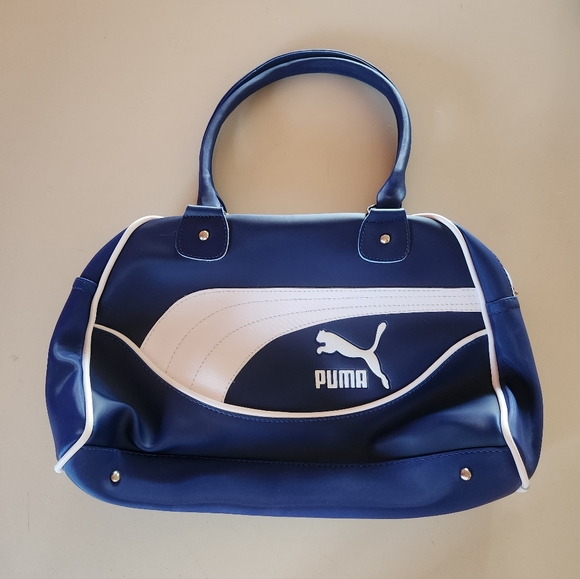 Puma Blue and White Women's Bag - Picture 1 of 6